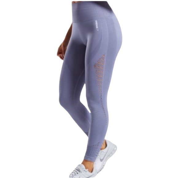 Gymshark Pants - Gymshark Gymshark Energy + Seamless Leggings in Steel Blue Size Small